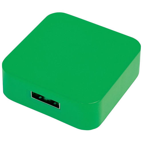 USB flash-карта Akor (8Гб),зеленая, 4х4х1,3см,пластик