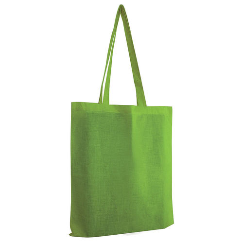 Сумка для покупок из хлопка Eco; зеленый; 38х42 см; 100% хлопок; шелкография