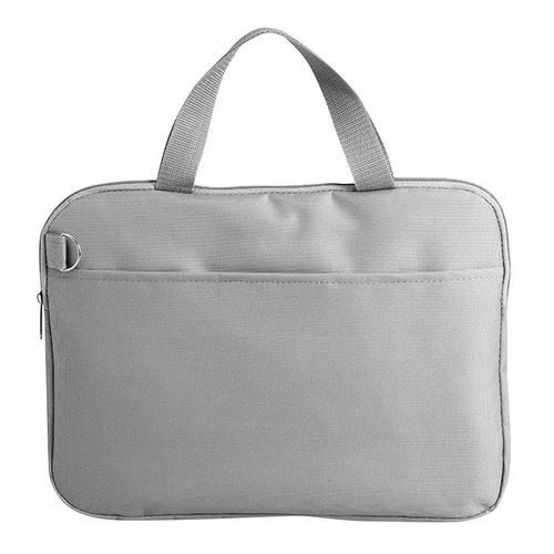 Конференц-сумка Тодес-2 отделением для ноутбука, серый, 40*30*2,5 см; полиэстер 600D; шелкогр