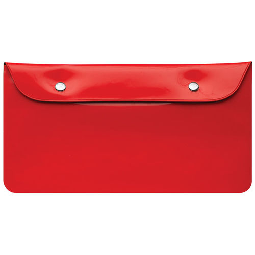 Бумажник дорожный  HAPPY TRAVEL, красный, 23.5*12.5 см, ПВХ, шелкография